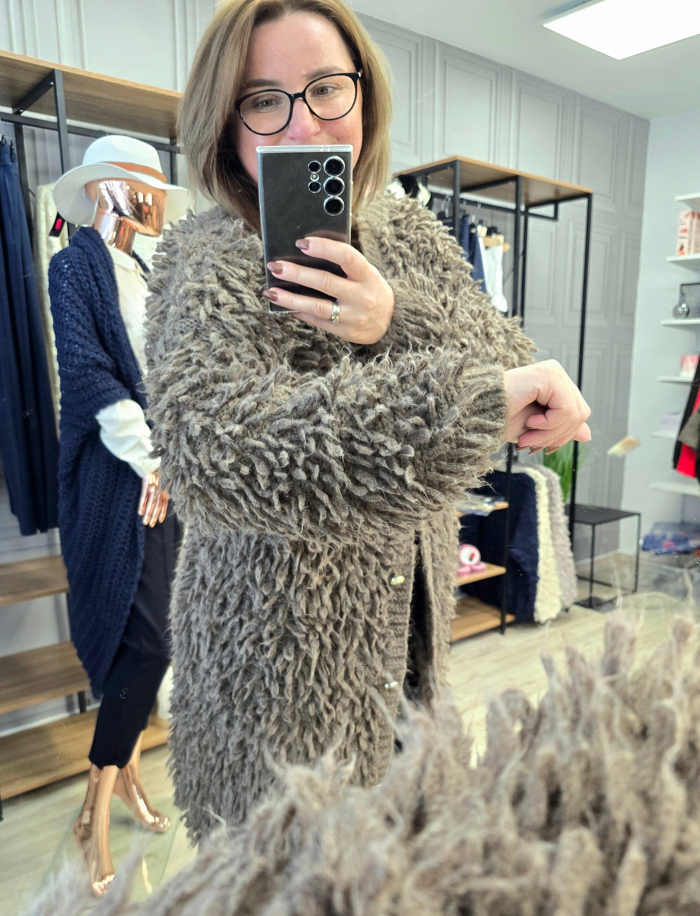 Cardigan Jacke LAMA von Minouu Midi Fango Minouu