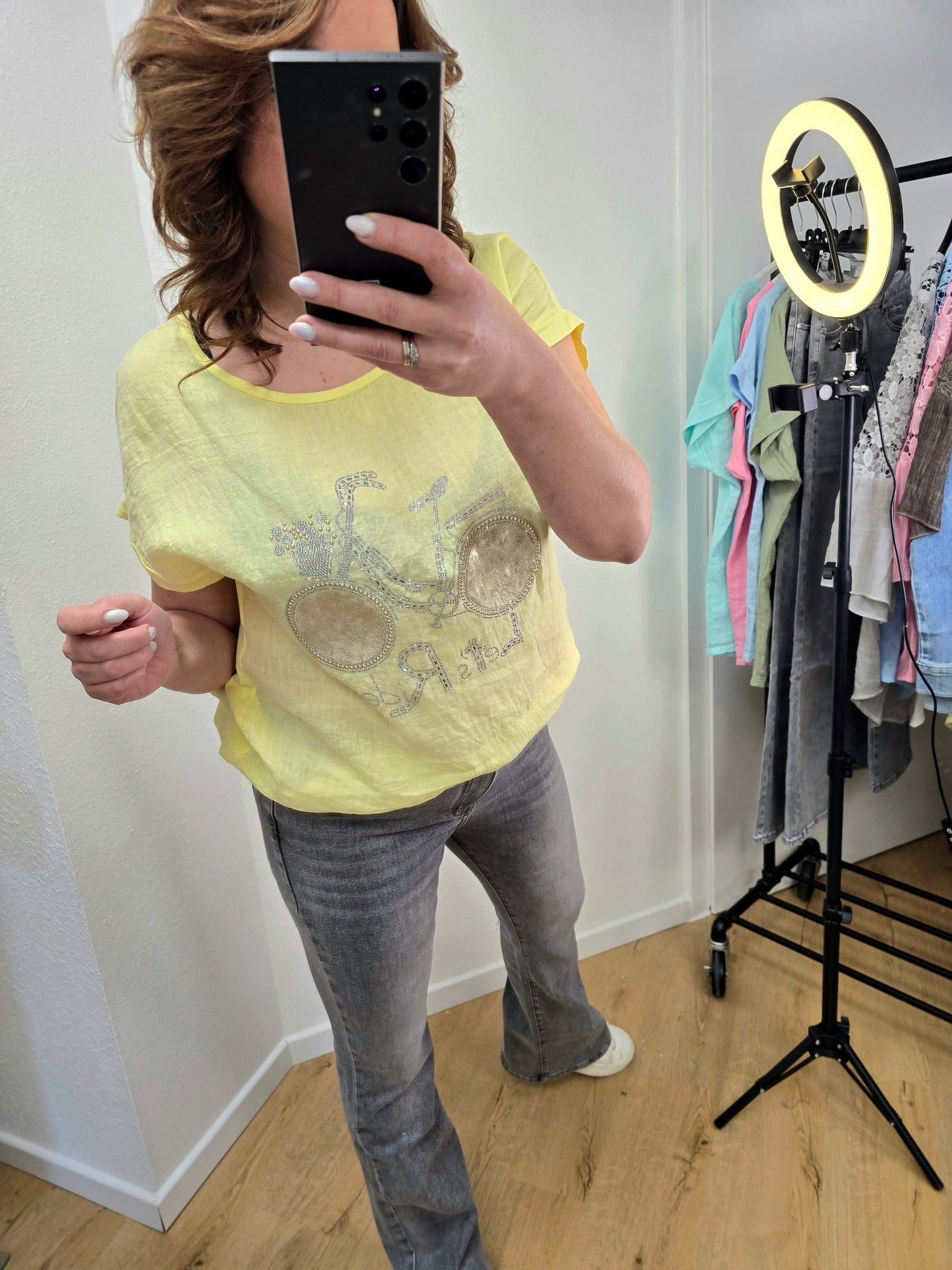 Bluse Fahrrad Gelb UNI Ramoneska