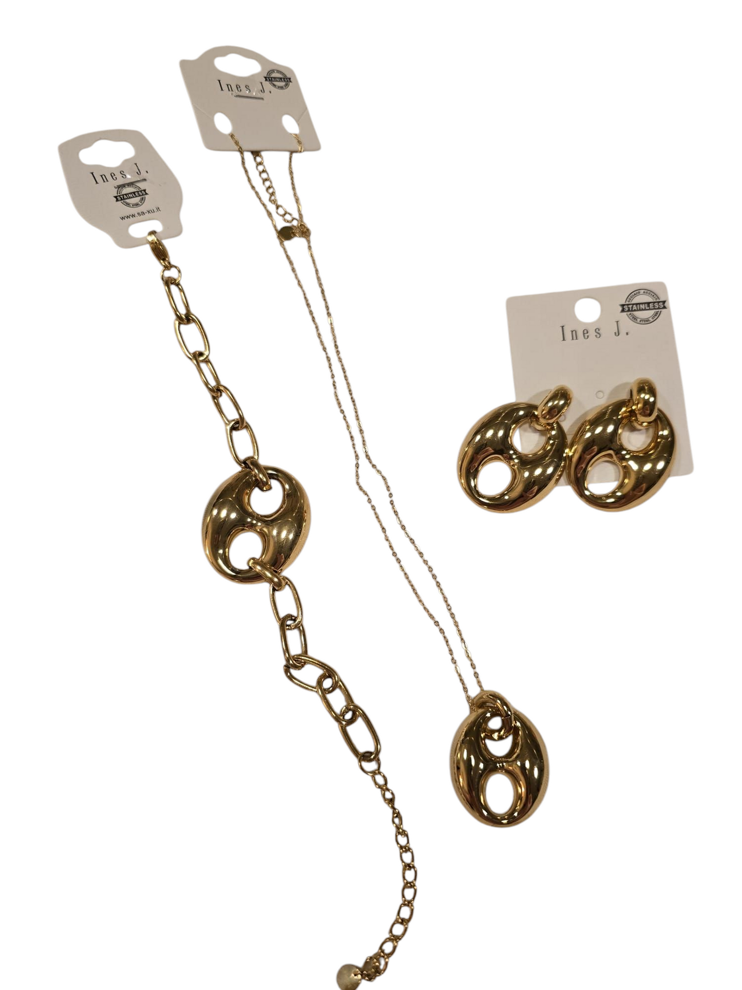 Goldfarbenes Schmuckset Ramoneska