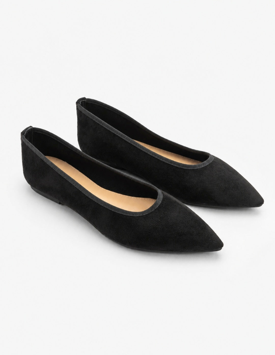 Schwarze Ballerinas mit Spitze Ramoneska