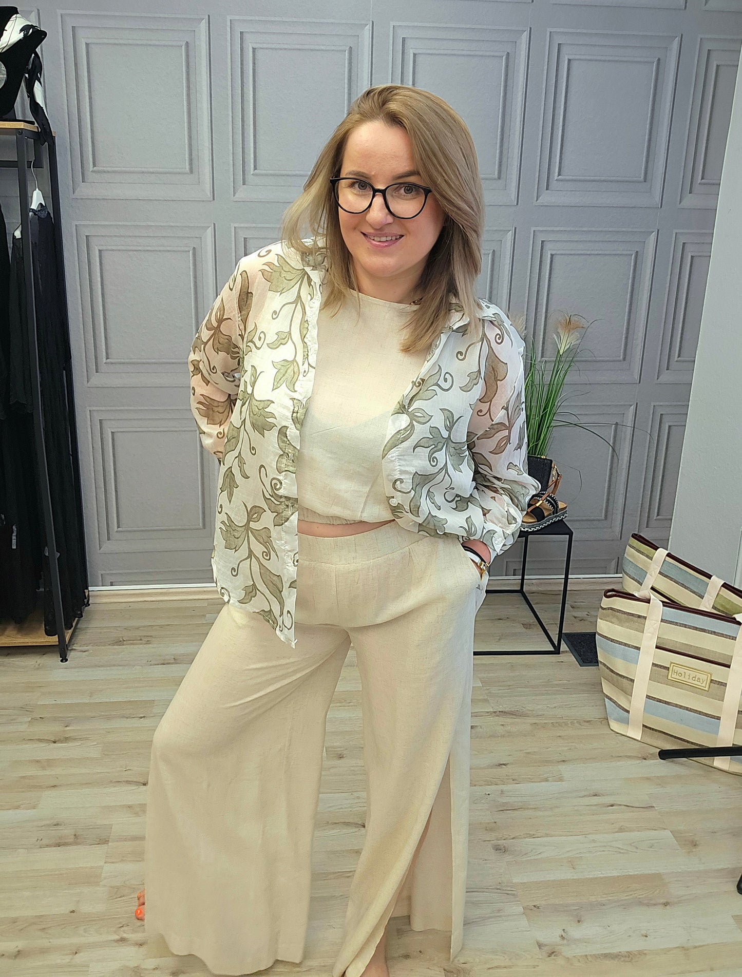 SET Bluse und Hose Anzug Paris Ramoneska