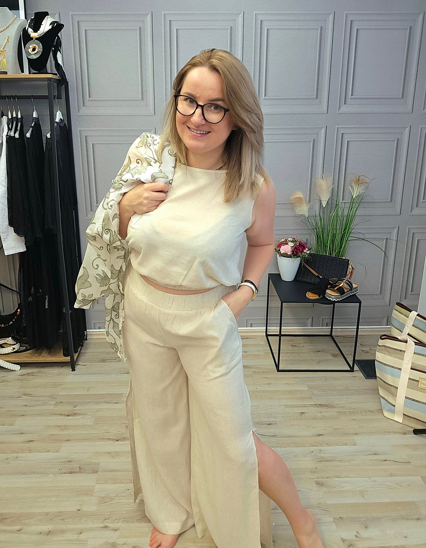 SET Bluse und Hose Anzug Paris Ramoneska