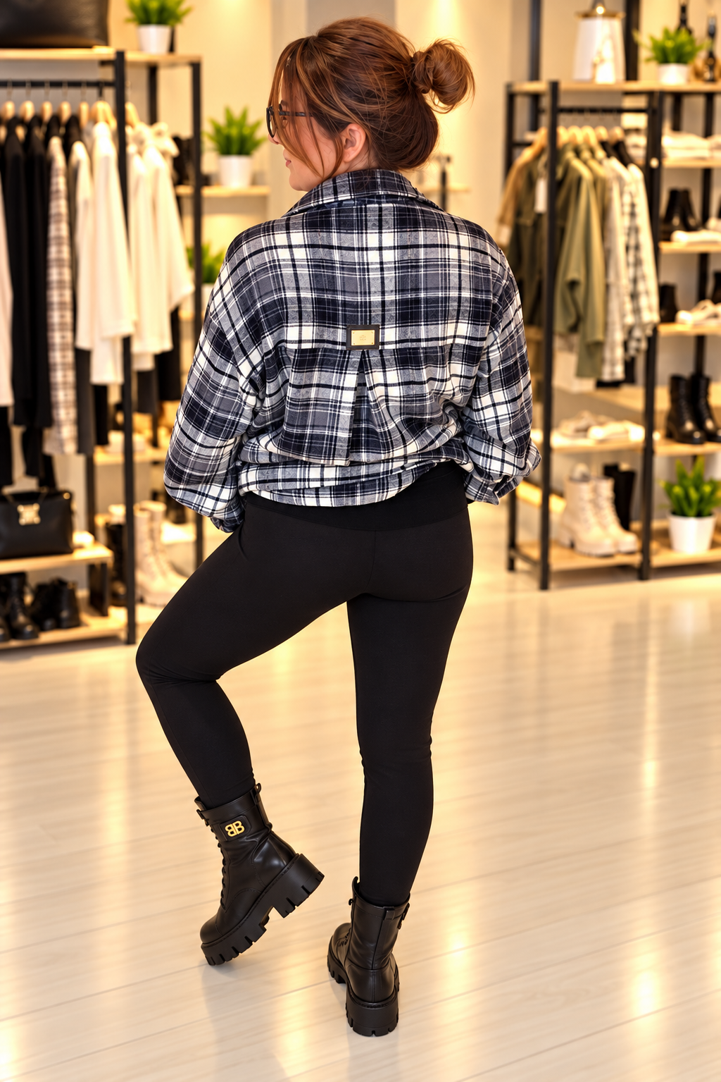 Push Up Leggins la..mu schwarz la..mu