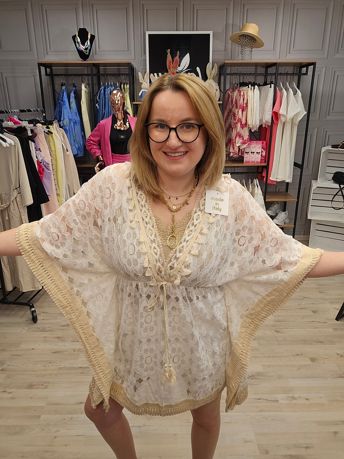 Boho Umhang Kleid Ramoneska