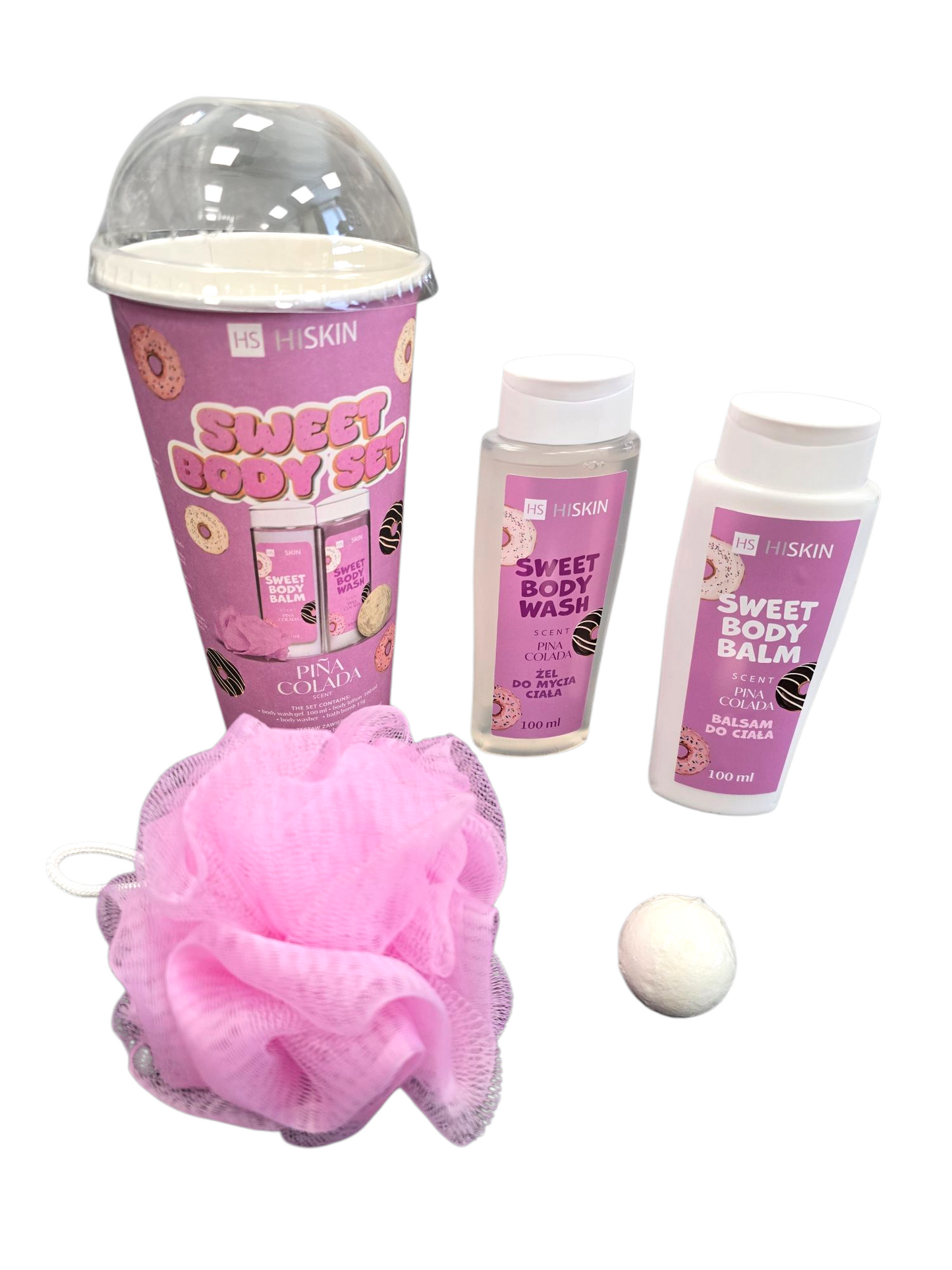 Sweet Body Set – ein Pflegeset mit dem Duft von Pina Colada, Kaffee oder Schokolade HISKIN