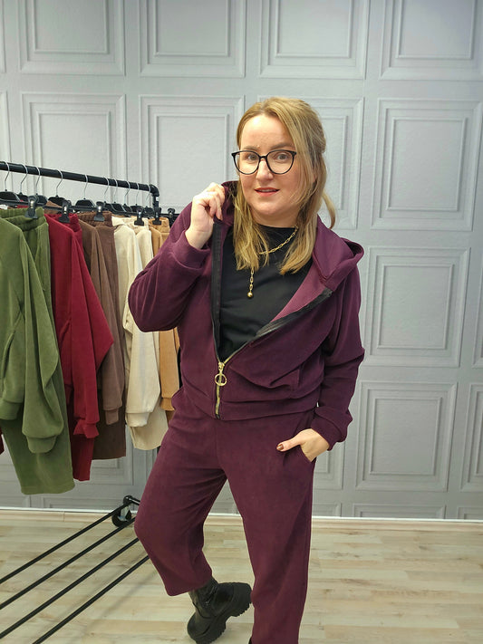 Cord Anzug Hose und Jacke von Minouu Pflaume Minouu