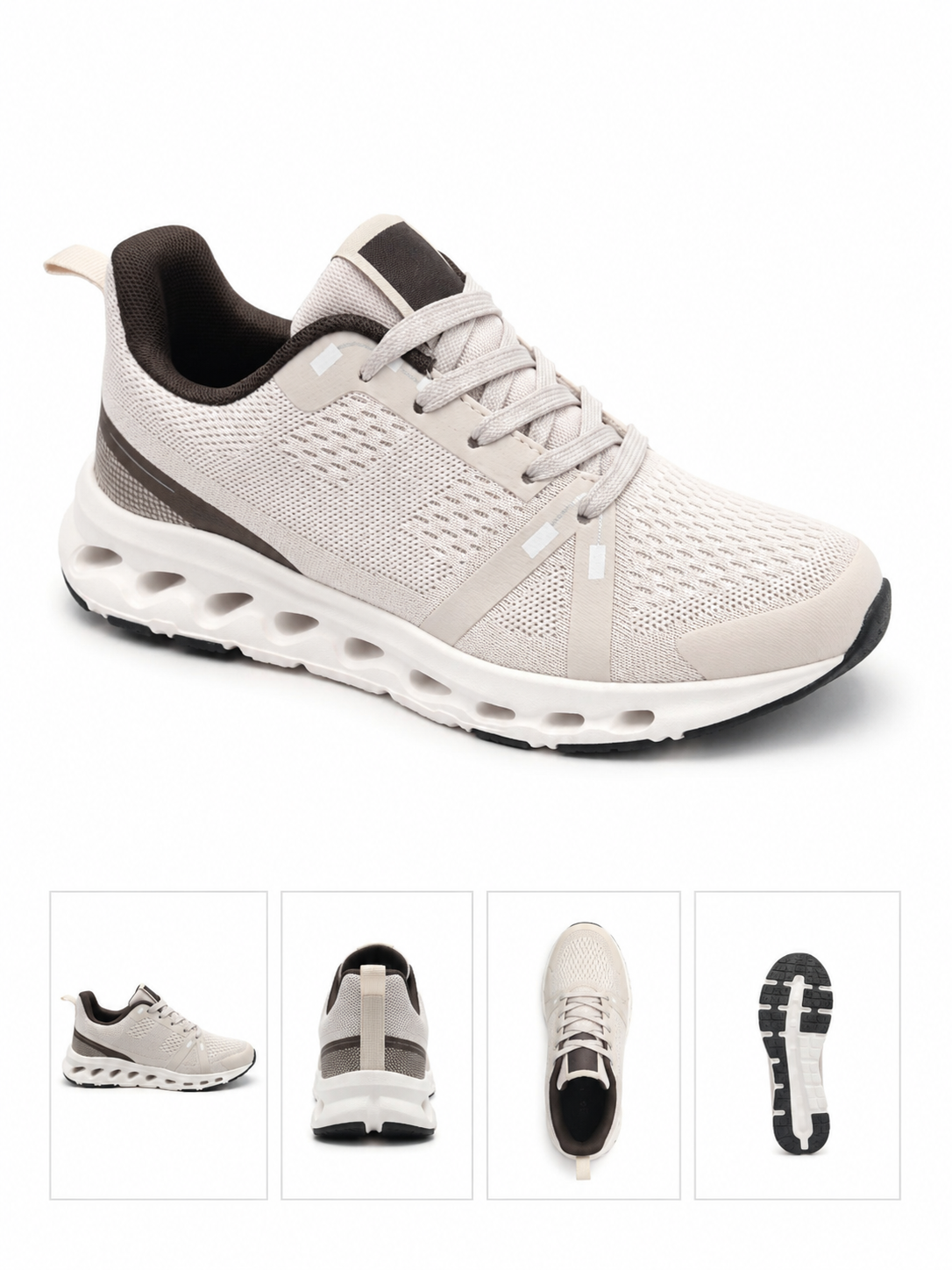 Sneaker ON latte beige Sportschuhe Ramoneska