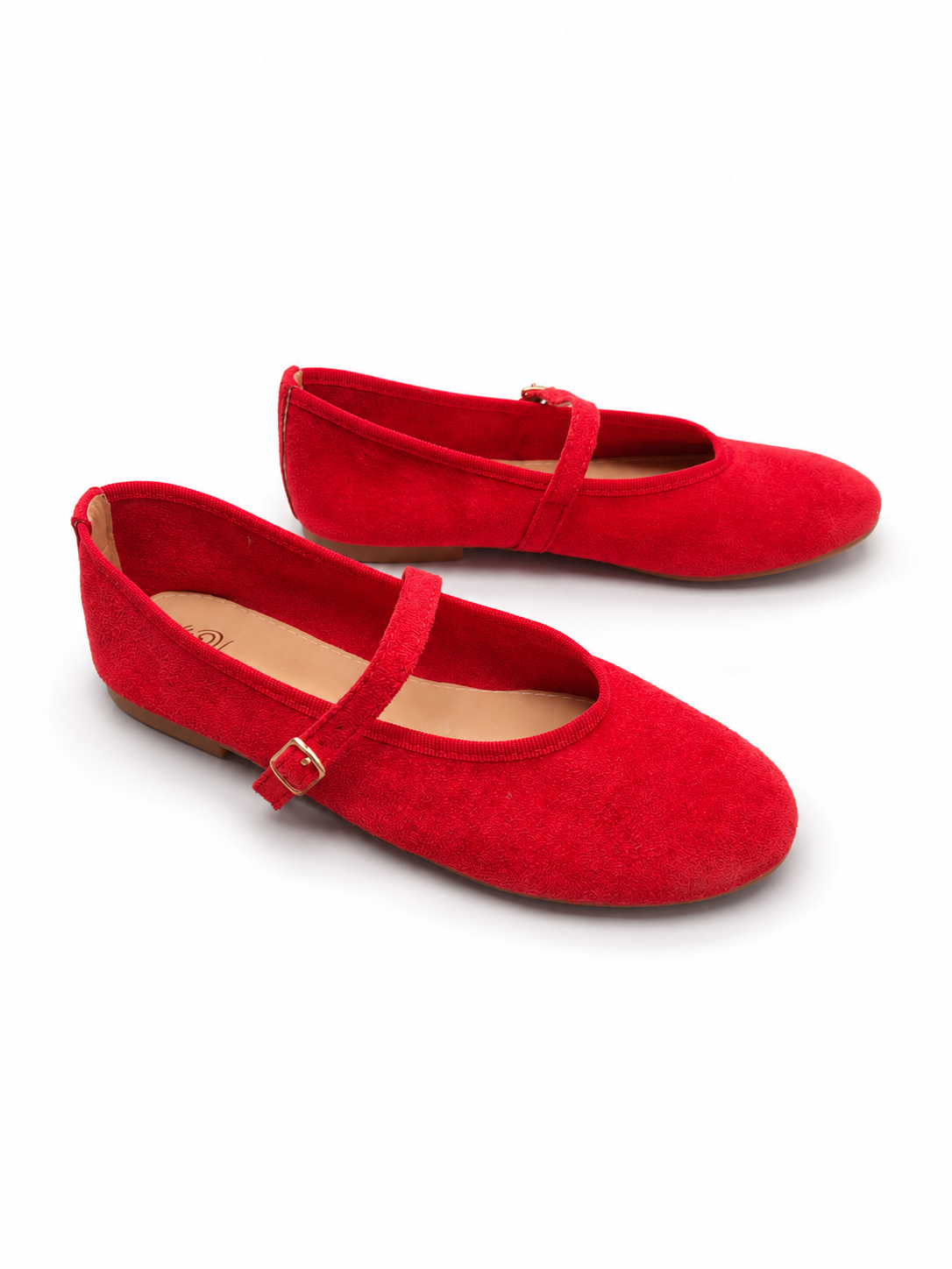 Ballerina "Luna" – Rot Halbschuhe Ramoneska