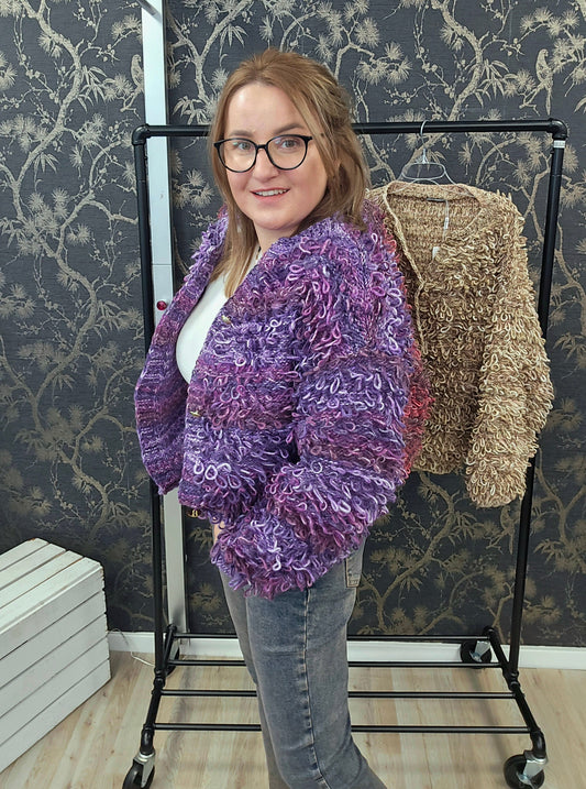Cardigan Kaktus Multicolor Minouu Jacke violett Minouu