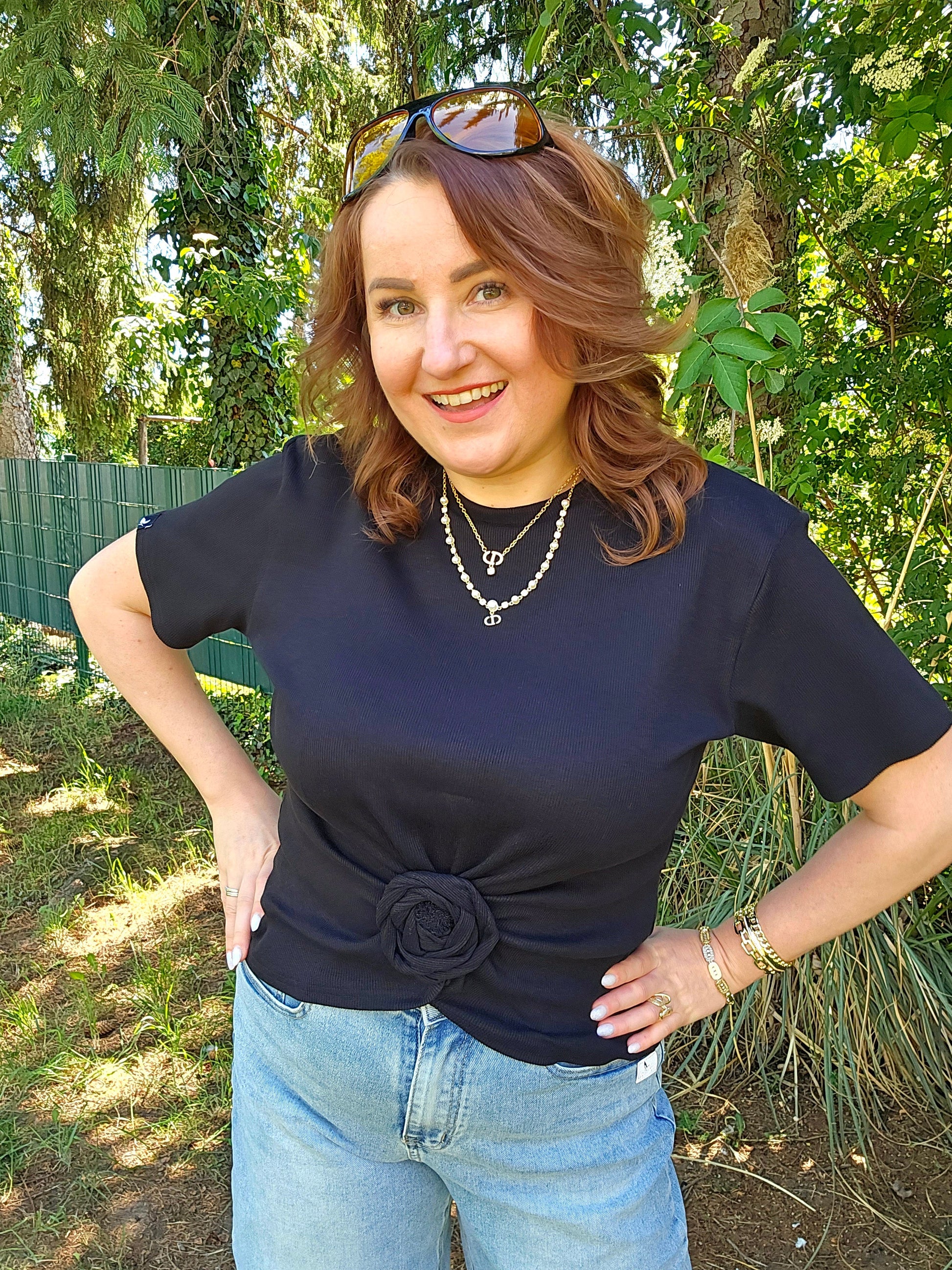 ROSE Bluse schwarz la..mu la..mu