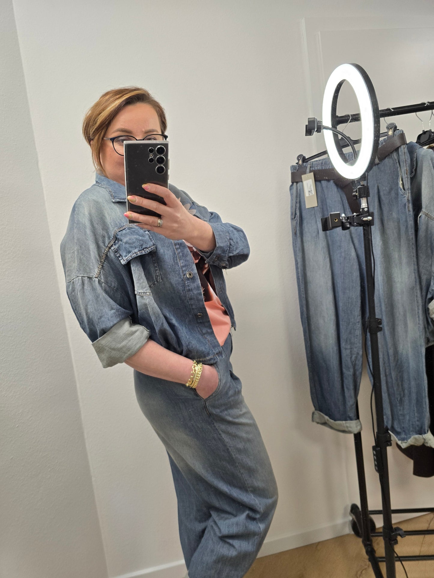 Jeans Bomberjacke Julia Ramoneska