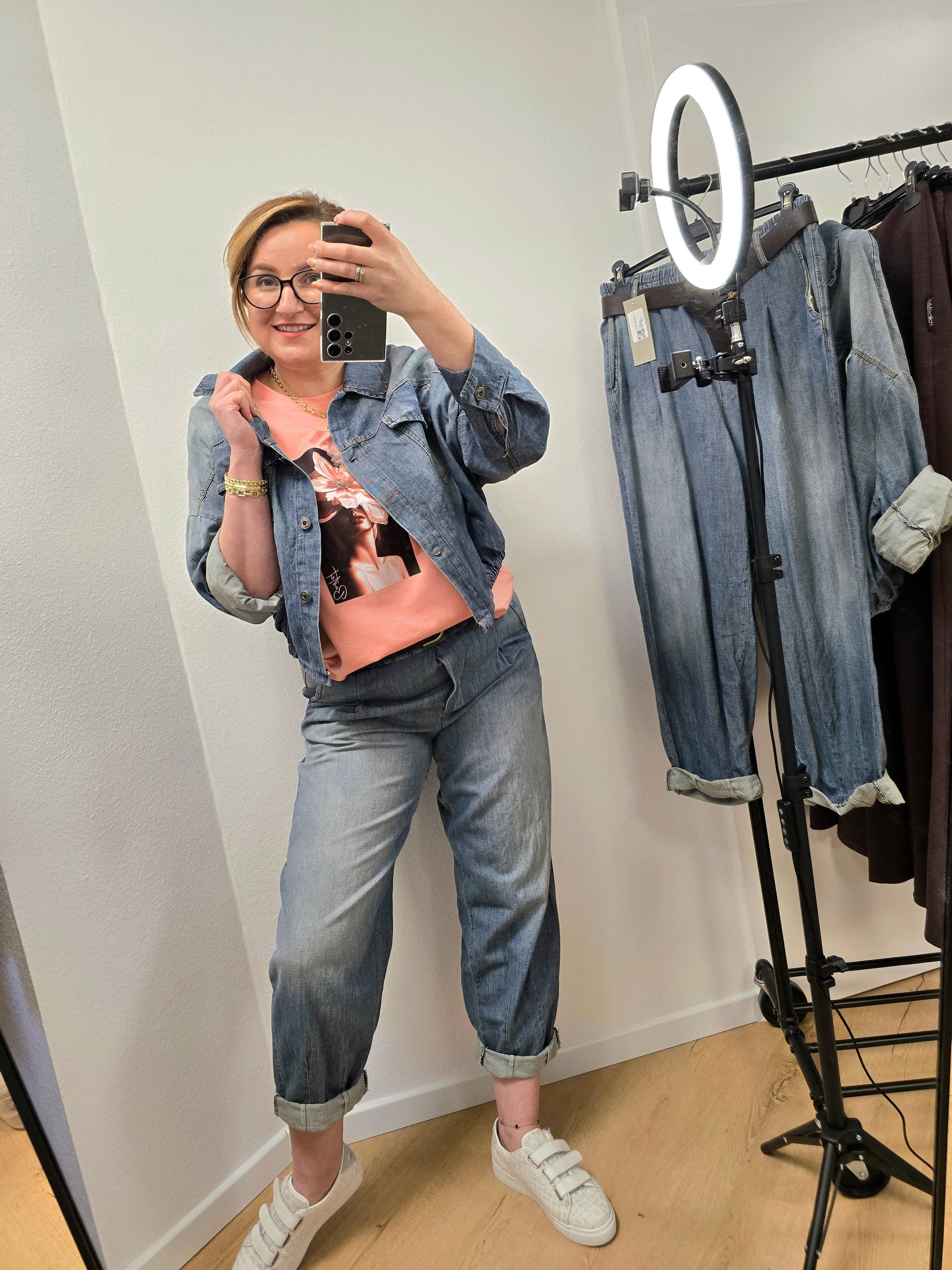 Jeans Hose Mom Fit UNI Ramoneska