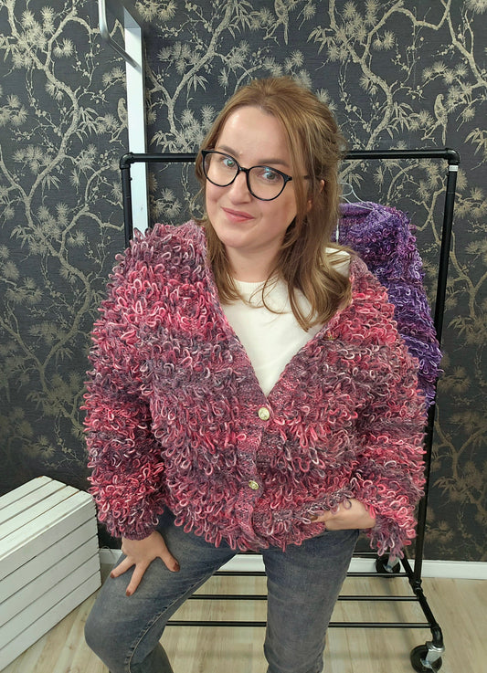 Cardigan Kaktus Multicolor Minouu Jacke coralle - grau Minouu