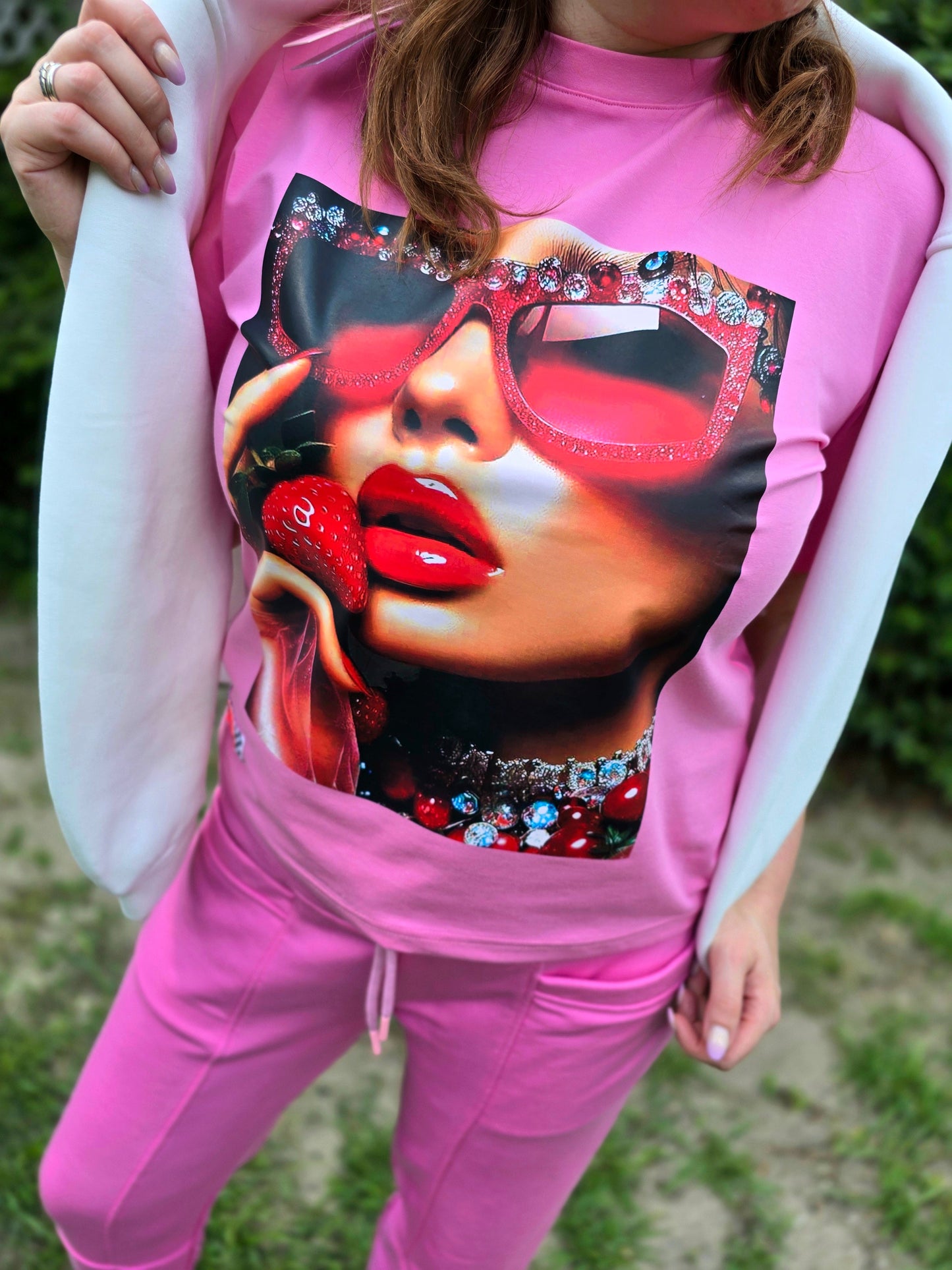 Kiss Me T-Shirt pink Miss City Ramoneska
