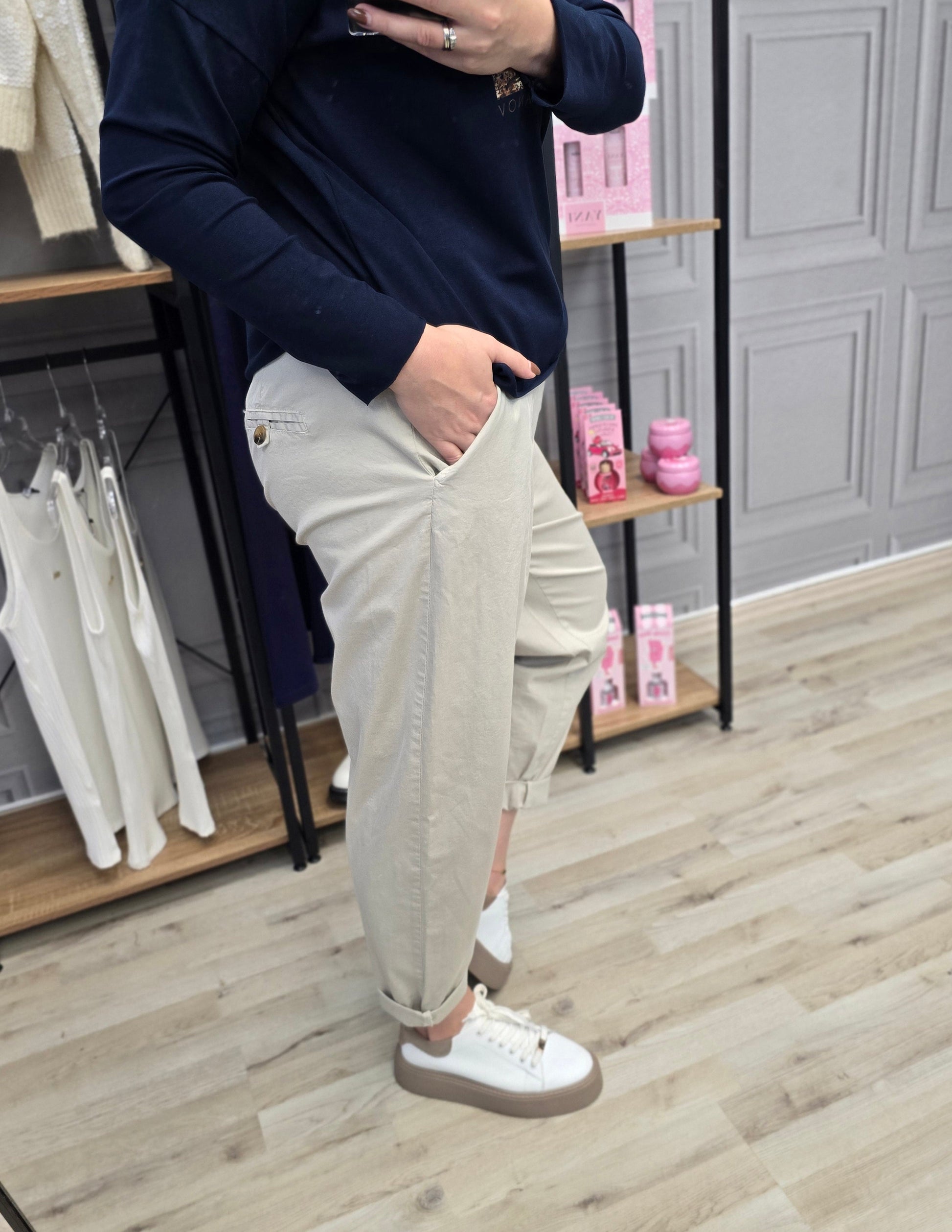 Ballon Hose dunkel beige UNI Minouu