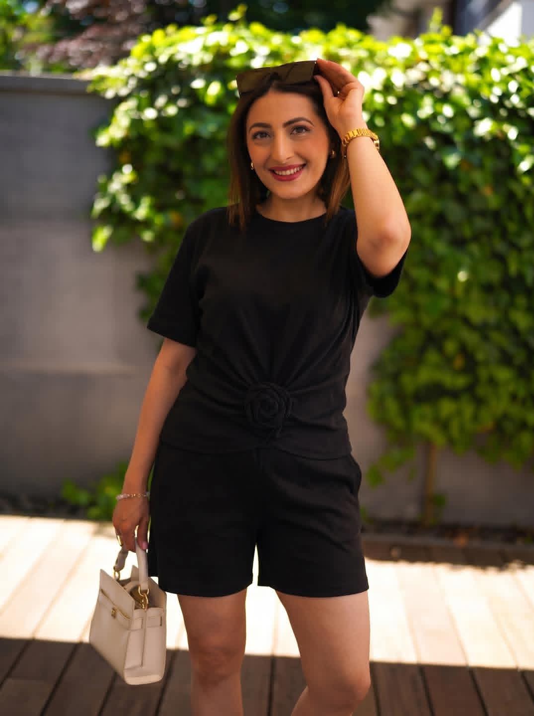 Zigaretten Shorts la..mu schwarz la..mu