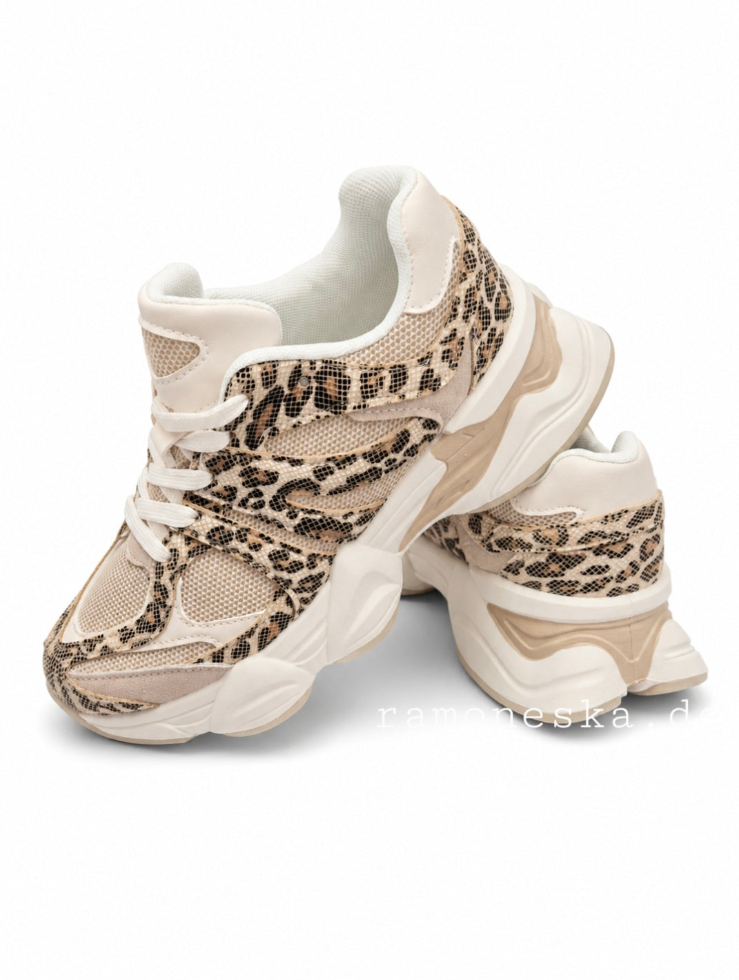 Leo Luxe Chunky Sneaker Beige Ramoneska
