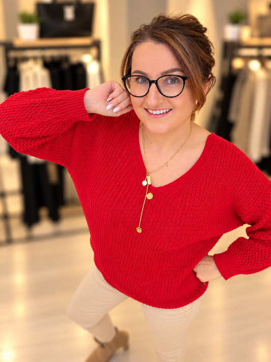 Pullover LIEBLINGSSTÜCK la..mu rot la..mu