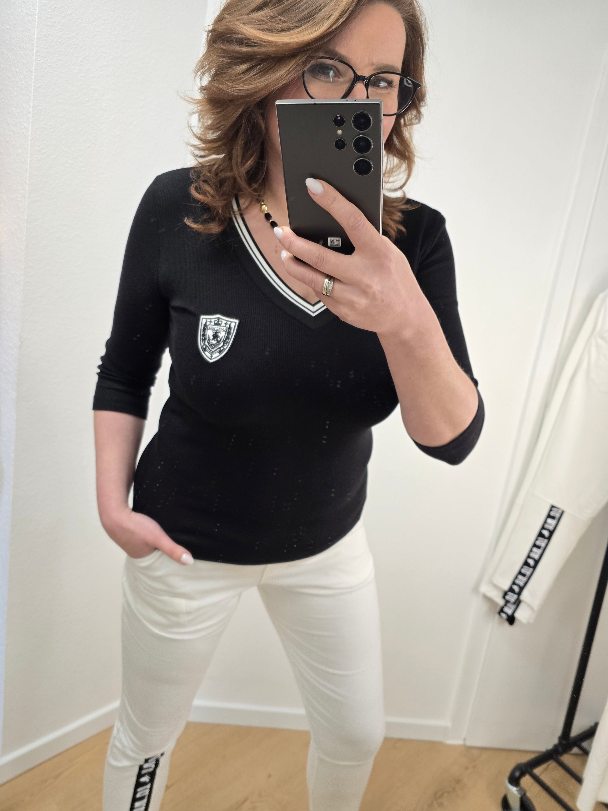Shirt Collage schwarz Megi