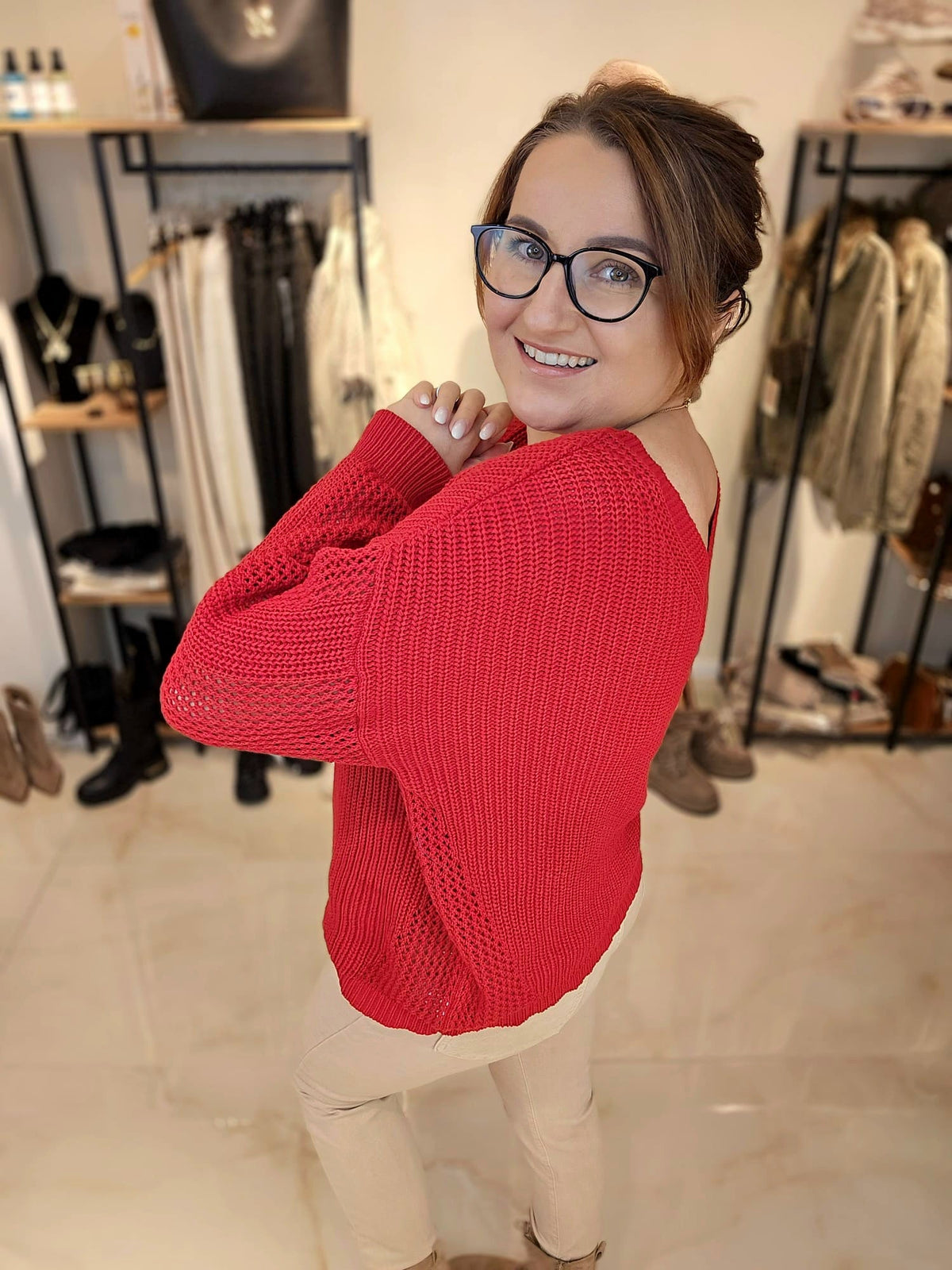 Pullover LIEBLINGSSTÜCK la..mu rot la..mu