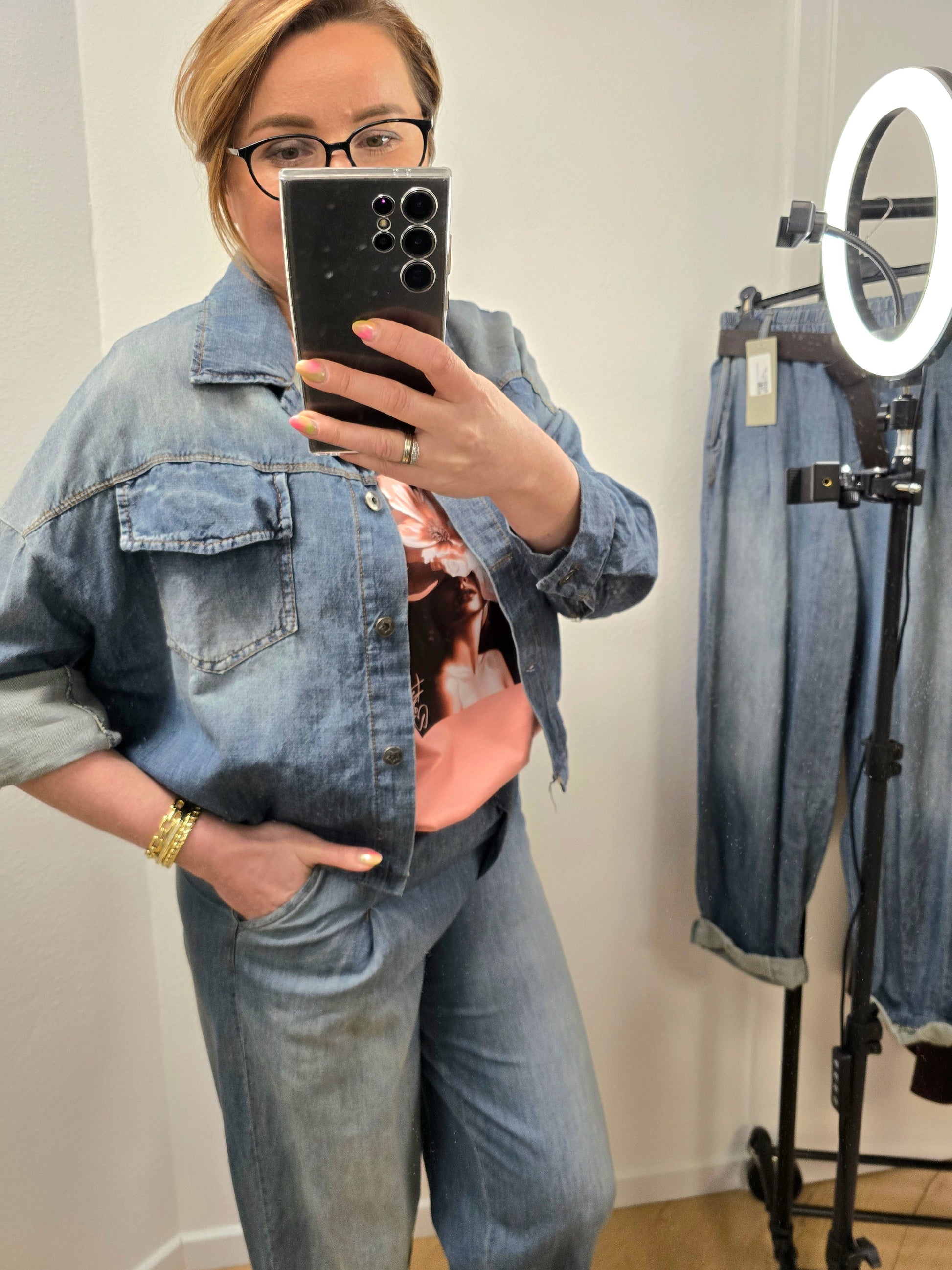Jeans Bomberjacke Julia Ramoneska