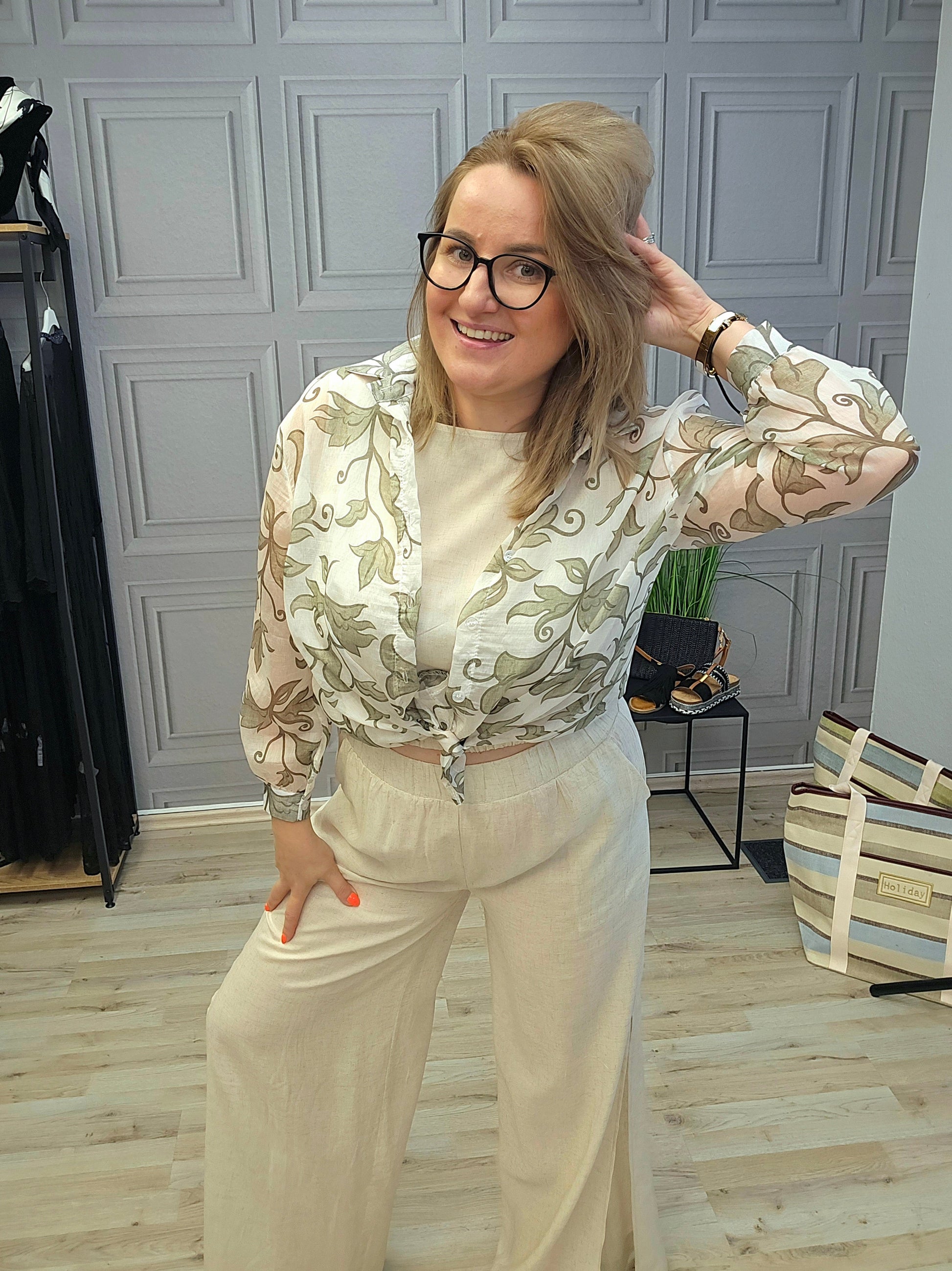 SET Bluse und Hose Anzug Paris Ramoneska