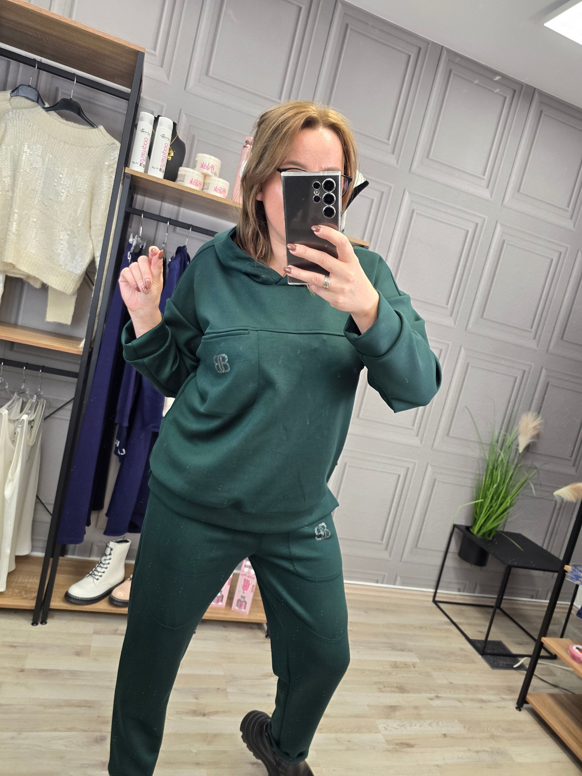 Anzug BB Hoodie & Hose Grün von Minouu Minouu