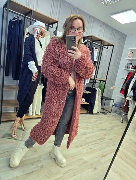 Cardigan Jacke LAMA von Minouu Lang terakotta Minouu