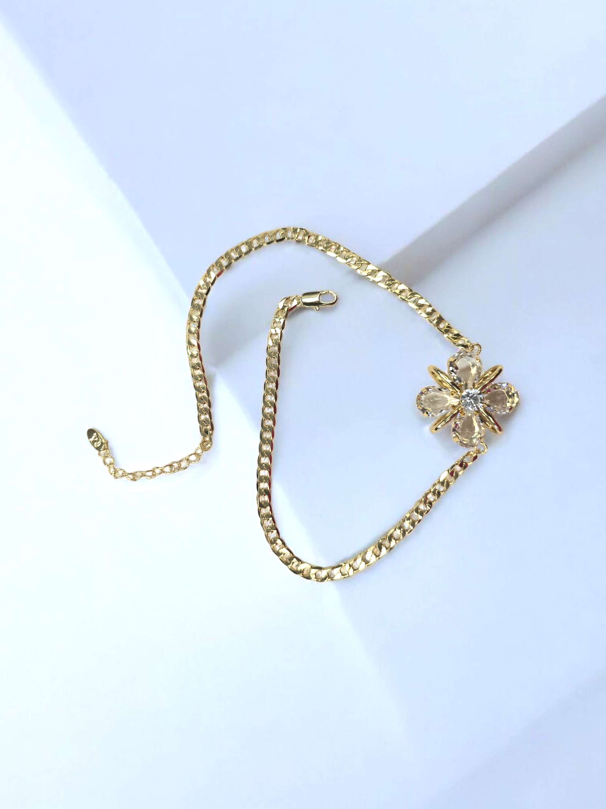 Goldkette Crystal Blume Massimocontti