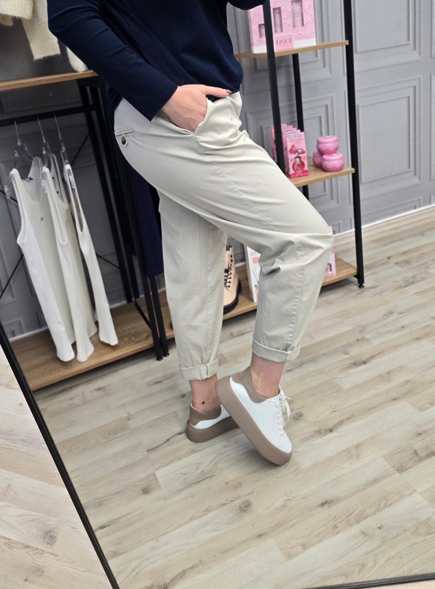 Ballon Hose dunkel beige UNI Minouu