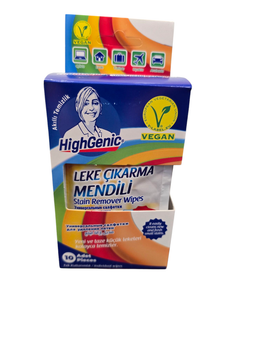 Fleckenentferner Tücher 10 Stück HighGenic