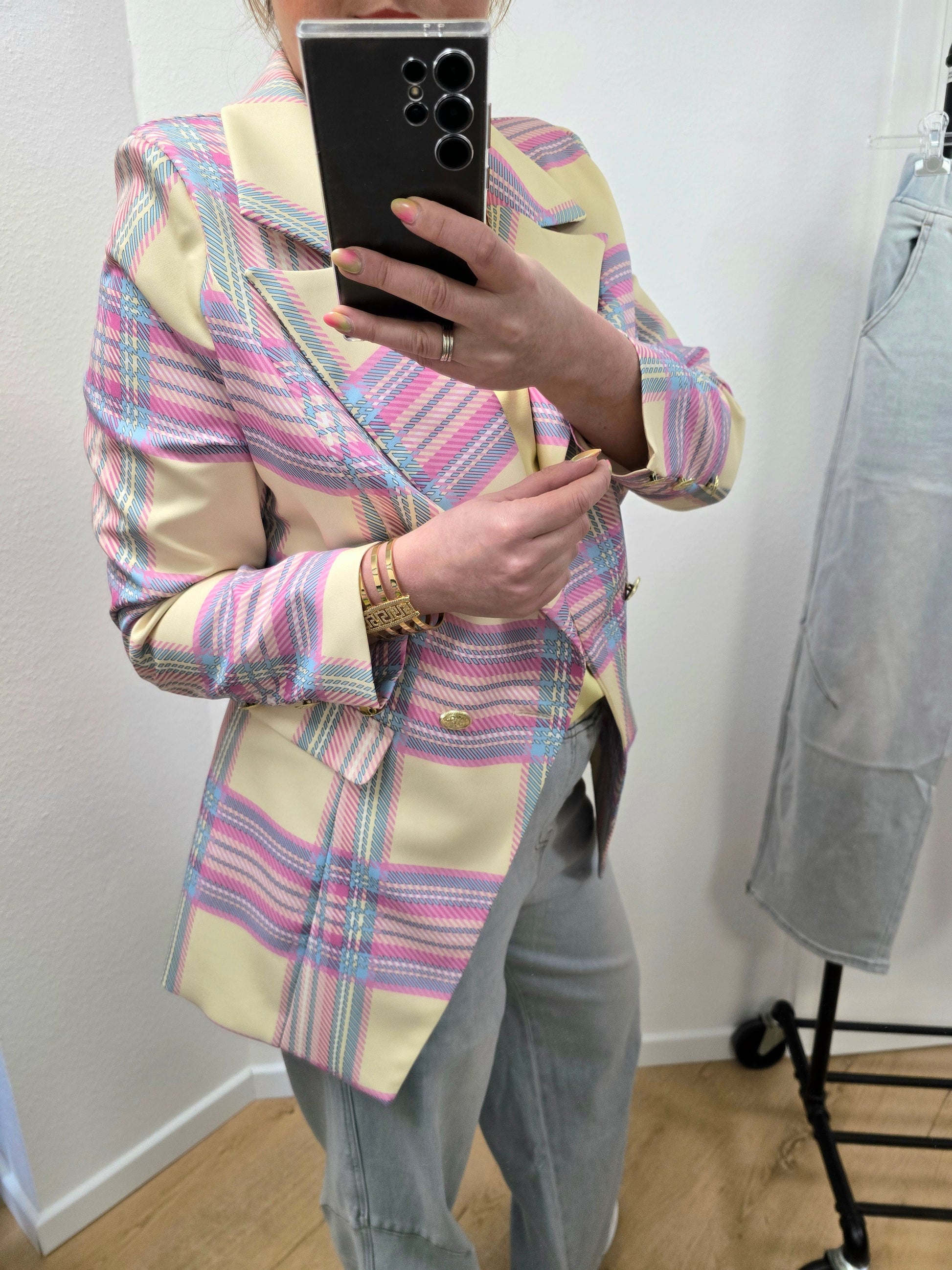 Blazer Karo gelb L/XL Ramoneska