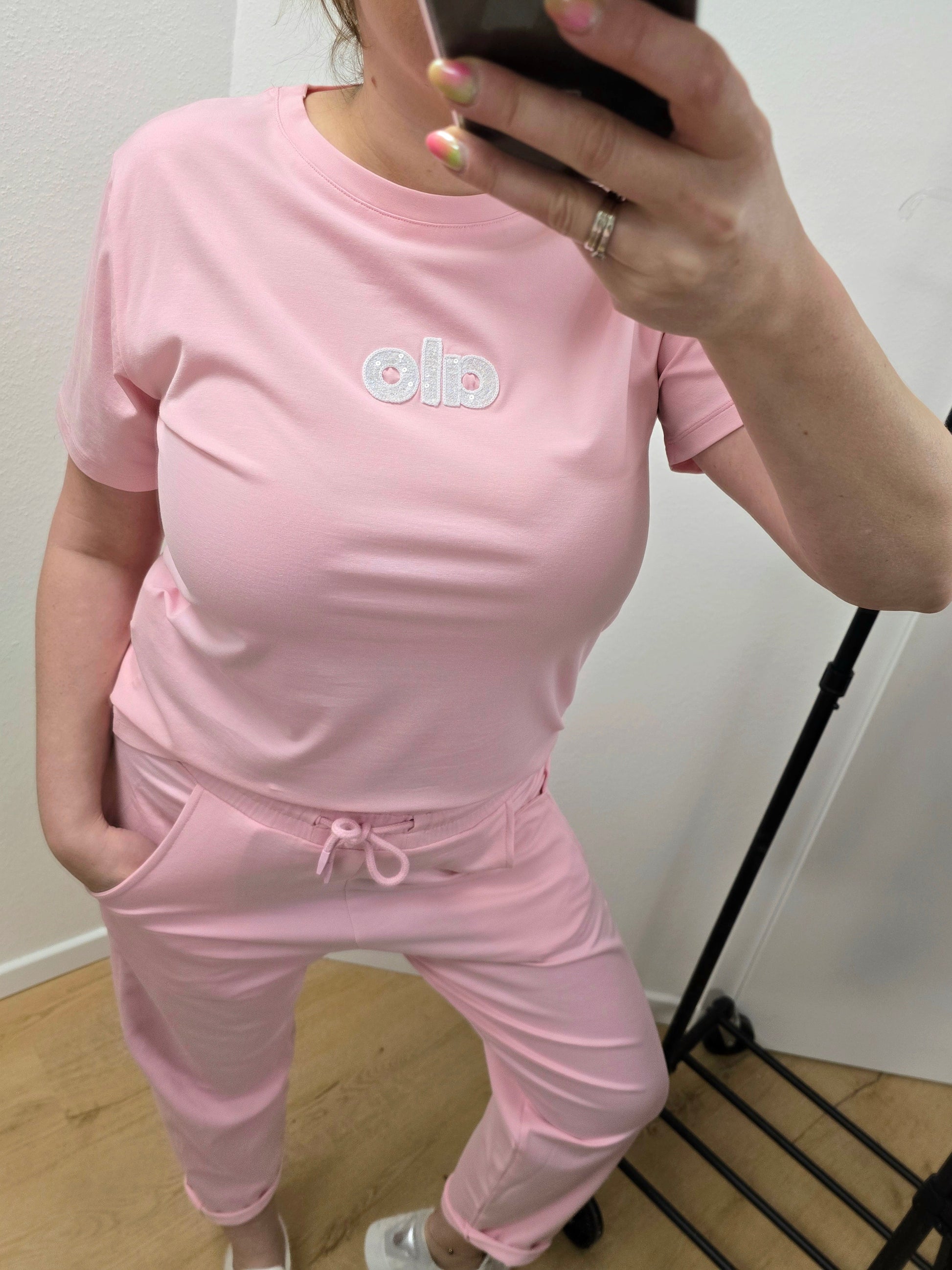 T-Shirt rosa ALO Ramoneska