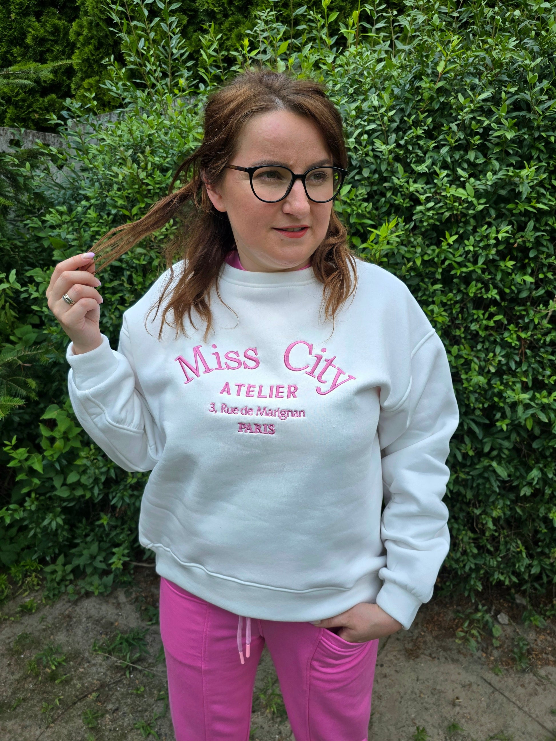 Miss City Atelier Sweatshirt Oberteil weiß Miss City