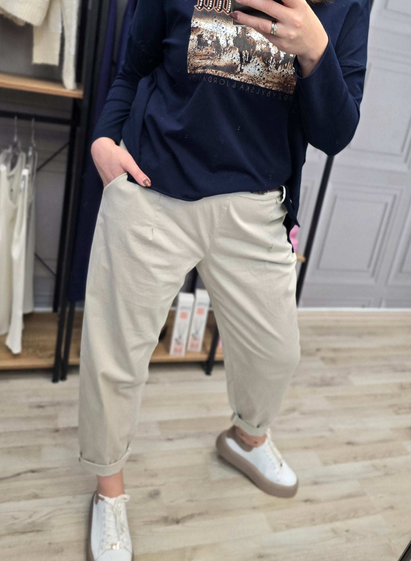 Ballon Hose dunkel beige UNI Minouu