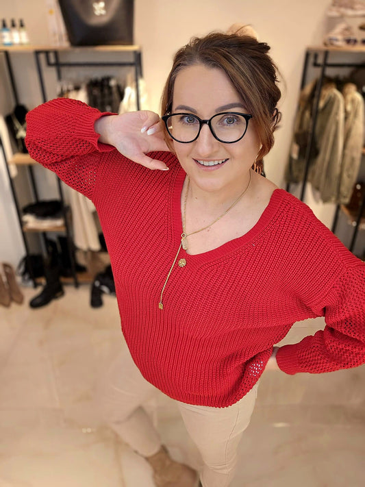 Pullover LIEBLINGSSTÜCK la..mu rot la..mu