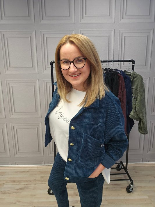 Cord Jacke von Minouu UNI petrol Minouu