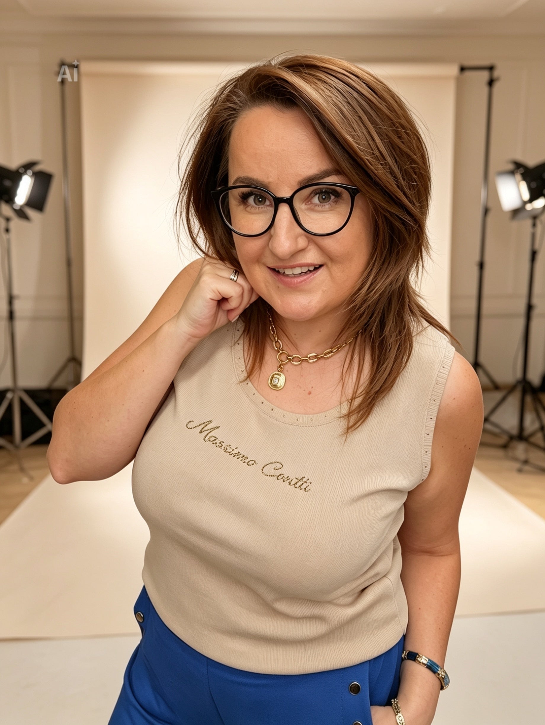 Top Massimo Contti beige Massimocontti