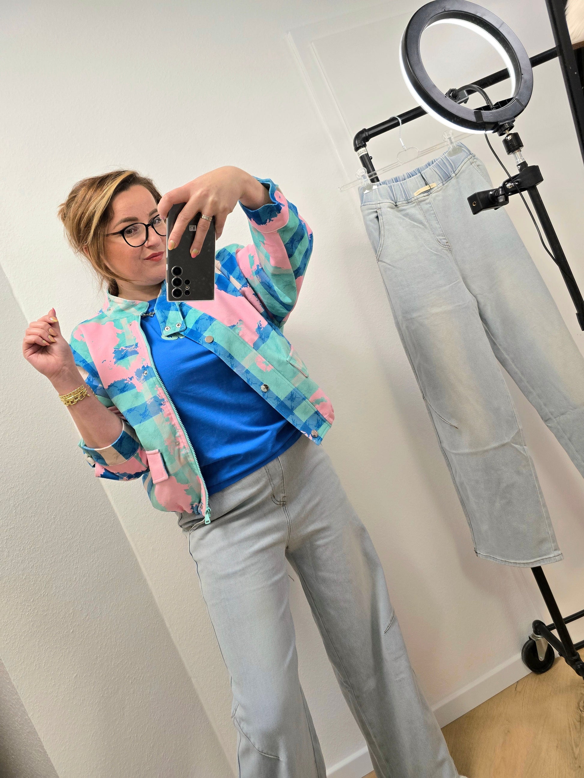Jeans Brigitte hell blau Ramoneska