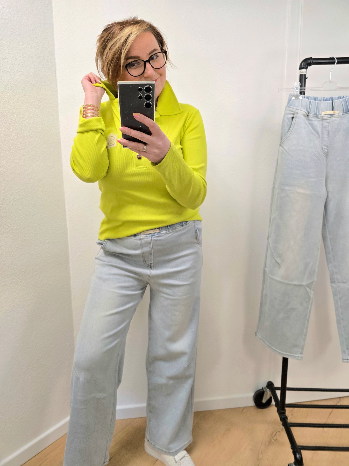 Jeans Brigitte hell blau Ramoneska