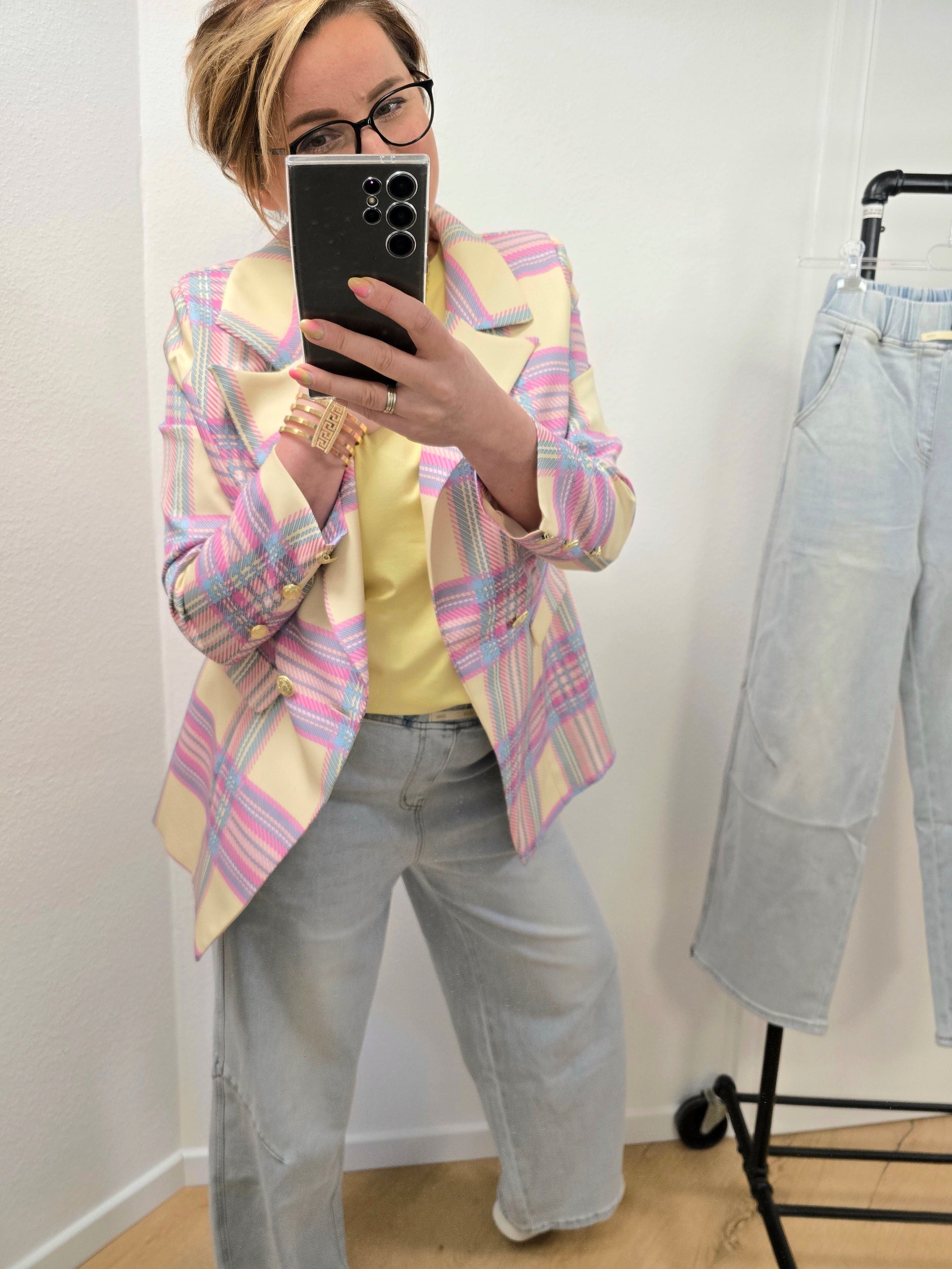 Blazer Karo gelb L/XL Ramoneska