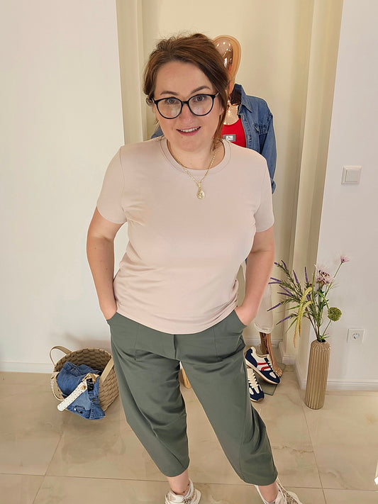 Basic T-Shirt Monaco beige Ramoneska