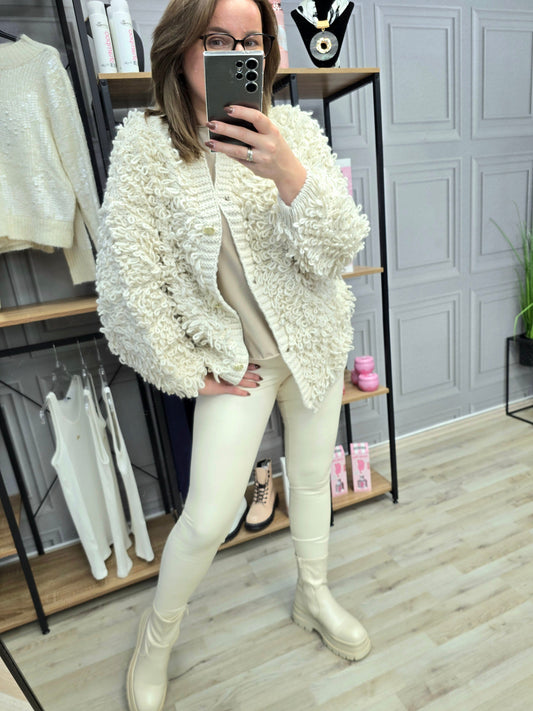 Cardigan Kaktus Minouu Jacke creme Minouu