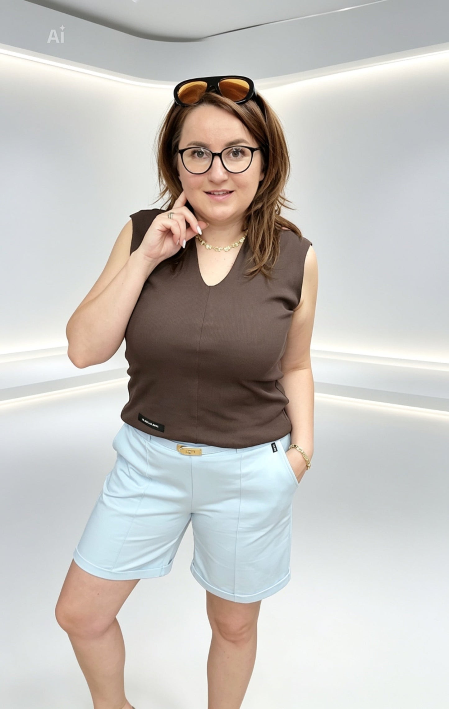 Zigaretten Shorts la..mu hellblau Ramoneska