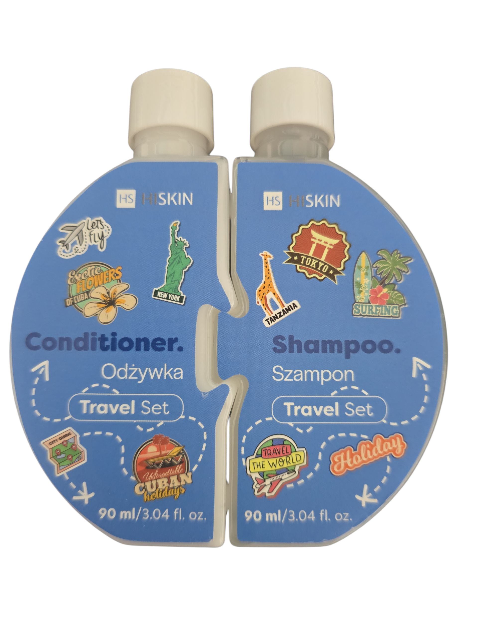 Reise SET Shampoo & Spülung 2x90ml HISKIN
