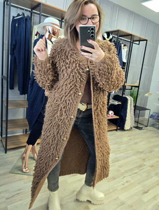 Cardigan Jacke LAMA von Minouu Lang camel Minouu