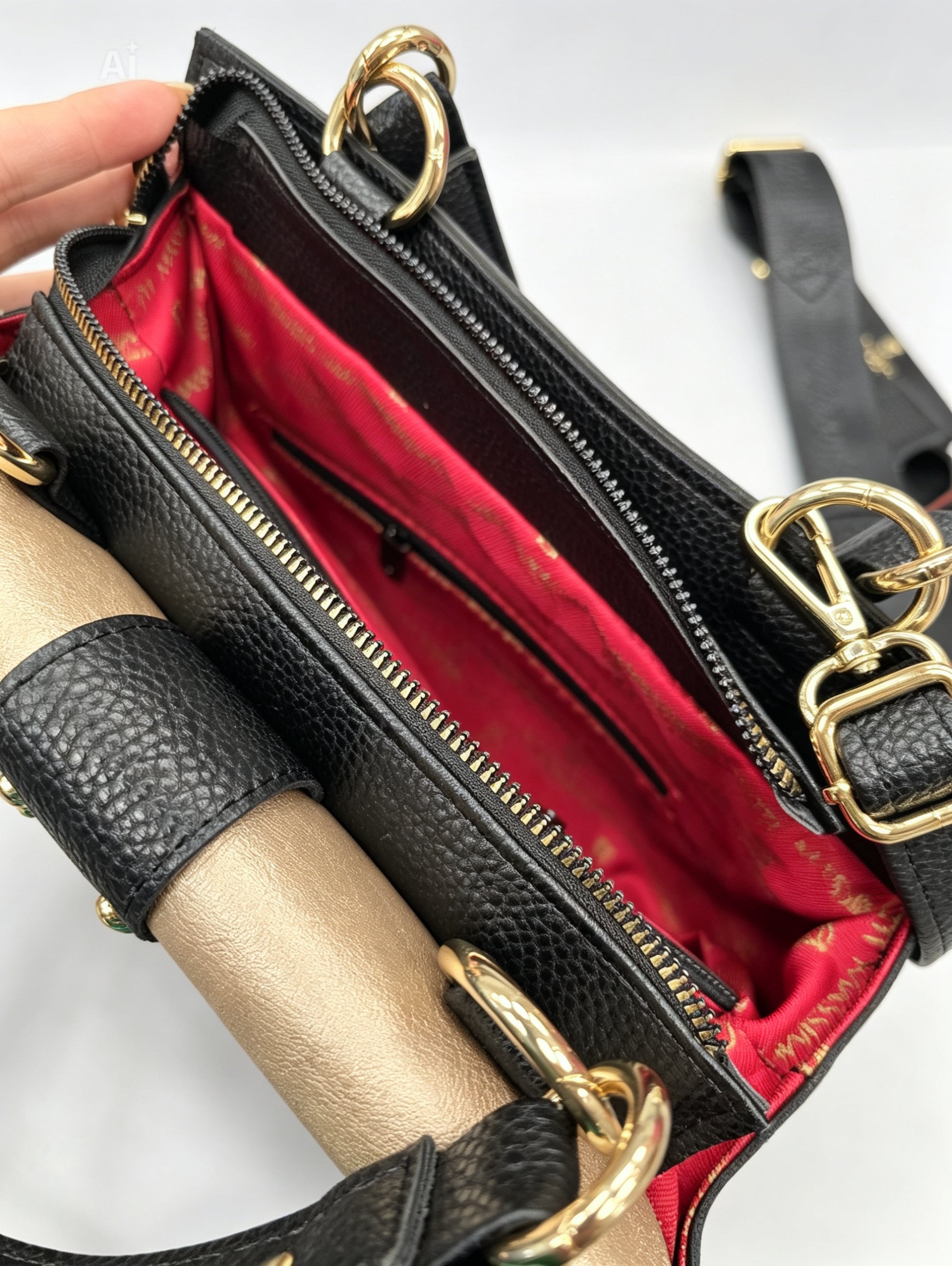 Massimo Contti mini Koffer Tasche schwarz Massimocontti