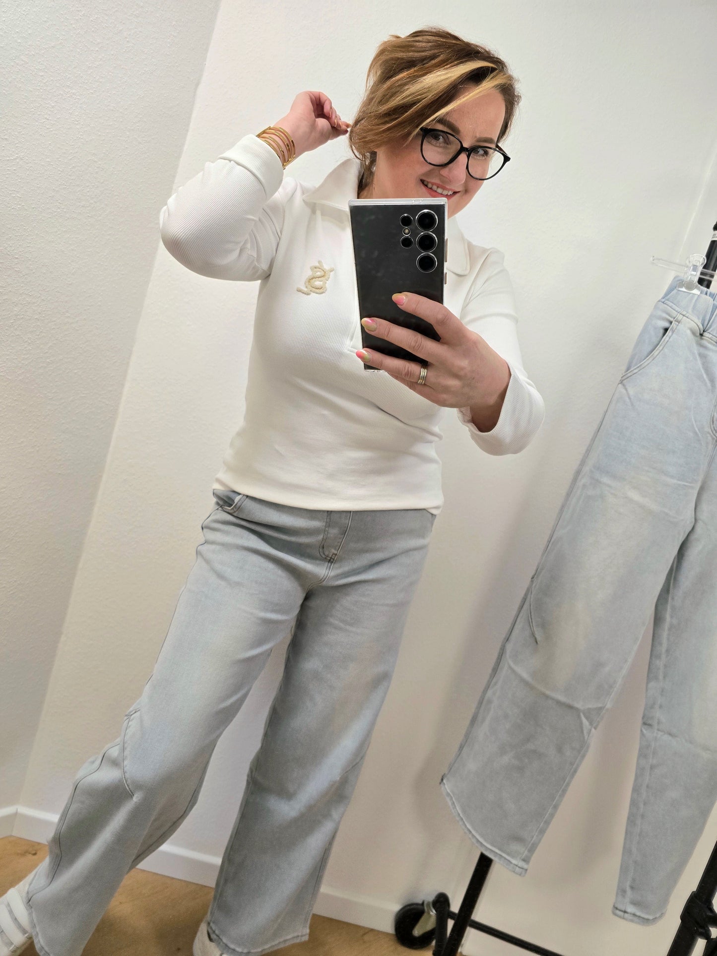 Jeans Brigitte hell blau Ramoneska