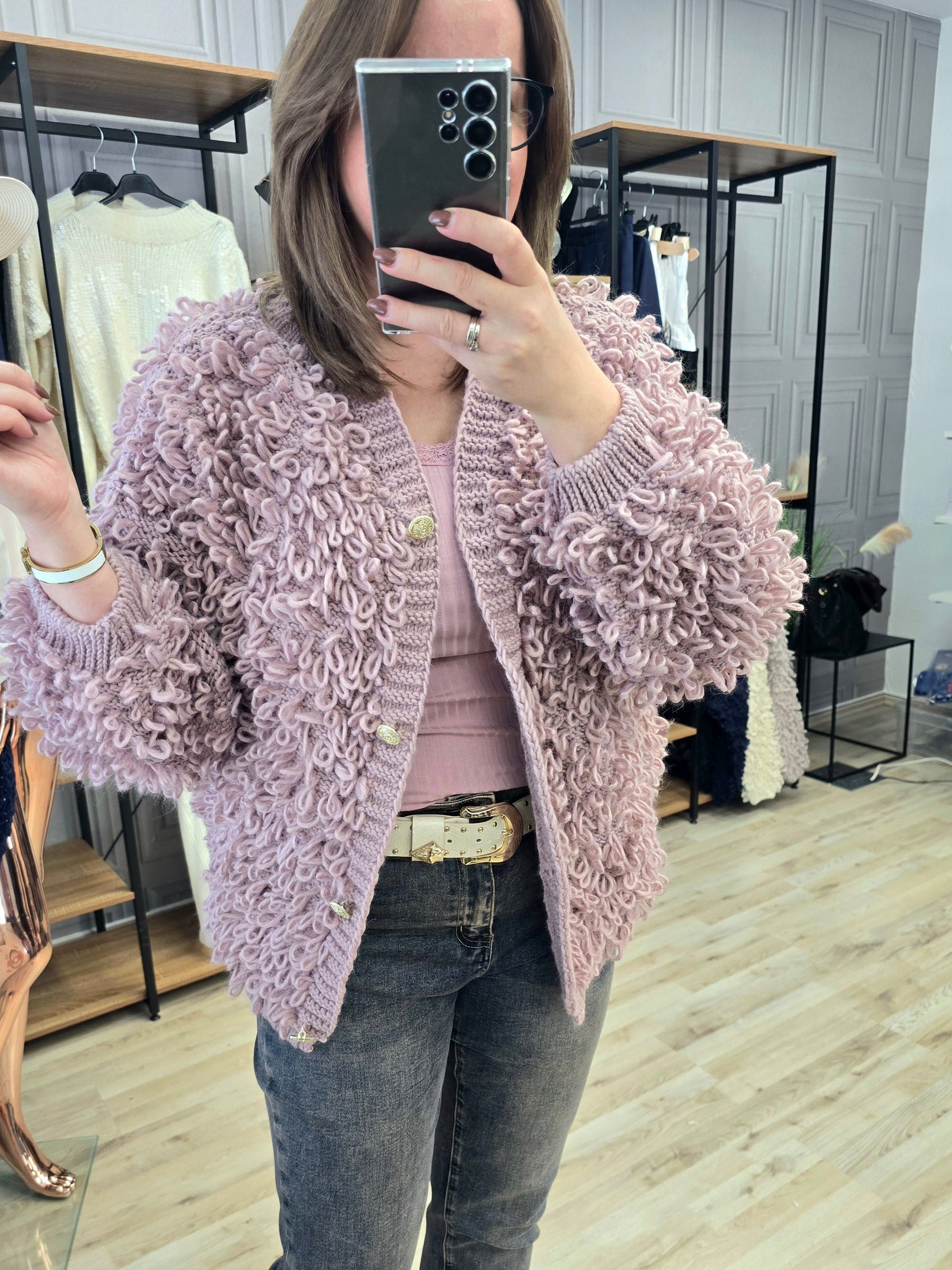 Cardigan Kaktus Minouu Jacke puderrosa Minouu