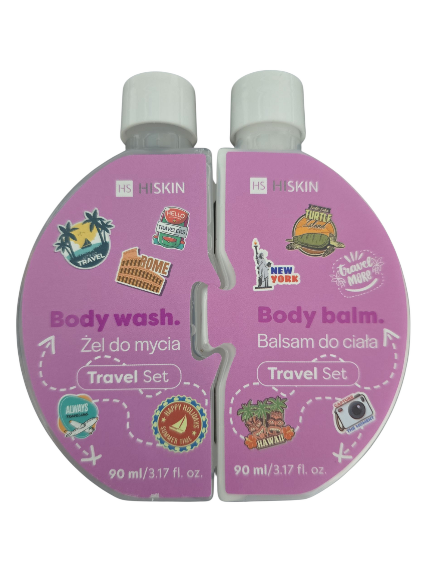 Reise SET Duschgel & Body Lotion 2x90ml HISKIN